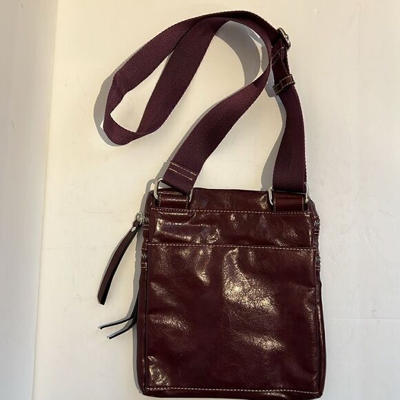 Franco‎ Sarto Maroon Faux Leather Crossbody Bag - Picture 6 of 13
